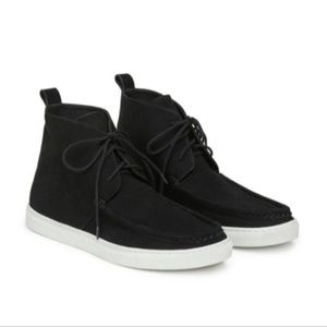 Lafayette 148 Womens Audra High Top Black Nappa
Leather Sneakers Size 7